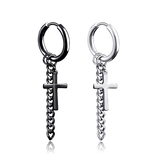 Men's Earrings Classic Holiday Birthday Stylish Simple Stainless Steel Earrings Jewelry Silver / Black For Street Formal Date Festival 1pc
Men's Earrings Classic Holiday Birthday Stylish Simple Stainless Steel Earrings Jewelry Silver / Black For Street Formal Date Festival 1pc