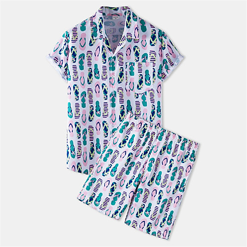 Men's Shirt Suits Shirt Slippers Button-Down Short Sleeve Casual Tops Cotton Casual Fashion Hawaiian Breathable Blushing Pink
Men's Shirt Suits Shirt Slippers Button-Down Short Sleeve Casual Tops Cotton Casual Fashion Hawaiian Breathable Blushing Pink
