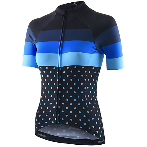 21Grams Women's Short Sleeve Cycling Jersey Summer Spandex Polyester Black Polka Dot Patchwork Bike Jersey Top Mountain Bike MTB Road Bike Cycling Quick Dry Moisture Wicking Breathable Sports
21Grams Women's Short Sleeve Cycling Jersey Summer Spandex Polyester Black Polka Dot Patchwork Bike Jersey Top Mountain Bike MTB Road Bike Cycling Quick Dry Moisture Wicking Breathable Sports