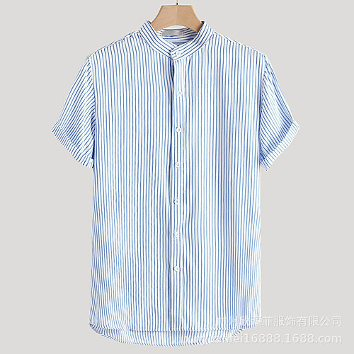 Men's Shirt Striped Button-Down Short Sleeve Casual Tops Lightweight Casual Fashion Breathable Black Blue
Men's Shirt Striped Button-Down Short Sleeve Casual Tops Lightweight Casual Fashion Breathable Black Blue