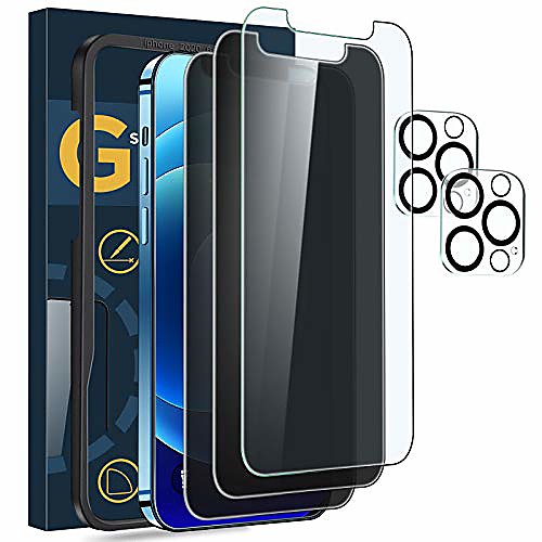 Phone Screen Protector For Apple iPhone 12 iPhone 11 iPhone 12 Pro Max iPhone 11 Pro iPhone 11 Pro Max Tempered Glass 5 pcs High Definition (HD) Scratch Proof Privacy Anti-Spy Front & Camera Lens
Phone Screen Protector For Apple iPhone 12 iPhone 11 iPhone 12 Pro Max iPhone 11 Pro iPhone 11 Pro Max Tempered Glass 5 pcs High Definition (HD) Scratch Proof Privacy Anti-Spy Front & Camera Lens