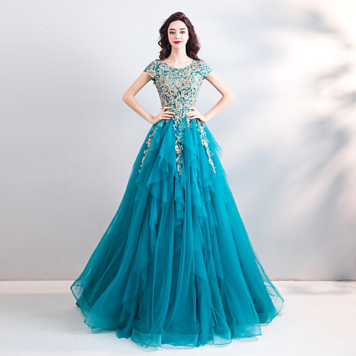 A-Line Luxurious Elegant Engagement Formal Evening Dress Jewel Neck Short Sleeve Floor Length Organza with Beading Embroidery 2021
A-Line Luxurious Elegant Engagement Formal Evening Dress Jewel Neck Short Sleeve Floor Length Organza with Beading Embroidery 2021