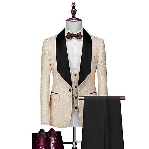 Men's Suits Pants Blazer Waistcoat Party Wedding Single Breasted Regular Fit Polyester Men's Suit Blue / Blushing Pink / White - Shawl Lapel
Men's Suits Pants Blazer Waistcoat Party Wedding Single Breasted Regular Fit Polyester Men's Suit Blue / Blushing Pink / White - Shawl Lapel