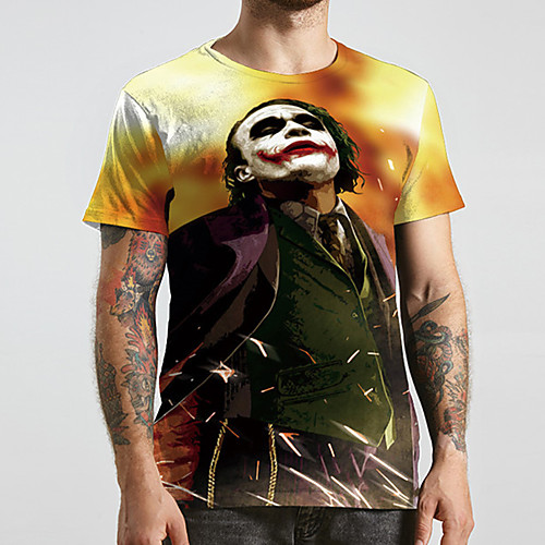 Men's Unisex Tee T shirt 3D Print Graphic Prints Human Plus Size Print Short Sleeve Casual Tops Basic Designer Big and Tall Yellow
Men's Unisex Tee T shirt 3D Print Graphic Prints Human Plus Size Print Short Sleeve Casual Tops Basic Designer Big and Tall Yellow