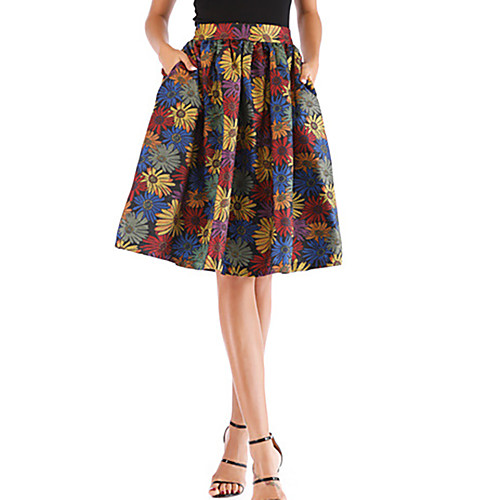 Women's Vacation Casual / Daily Basic Streetwear Skirts Floral / Botanical Pleated Pocket Print Yellow
Women's Vacation Casual / Daily Basic Streetwear Skirts Floral / Botanical Pleated Pocket Print Yellow