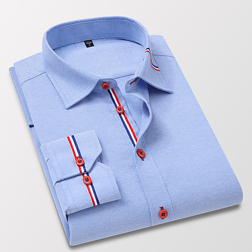 Men's Shirt non-printing Solid Colored Solid Color Long Sleeve Daily Tops Business Basic Button Down Collar Light Pink Blue Wine / Work
Men's Shirt non-printing Solid Colored Solid Color Long Sleeve Daily Tops Business Basic Button Down Collar Light Pink Blue Wine / Work