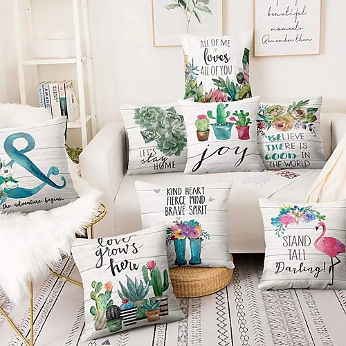 Double Side Cushion Cover 1PC Soft Decorative Square Throw Pillow Cover Cushion Case Pillowcase for Sofa Bedroom Superior Quality Machine Washable Cactus
Double Side Cushion Cover 1PC Soft Decorative Square Throw Pillow Cover Cushion Case Pillowcase for Sofa Bedroom Superior Quality Machine Washable Cactus