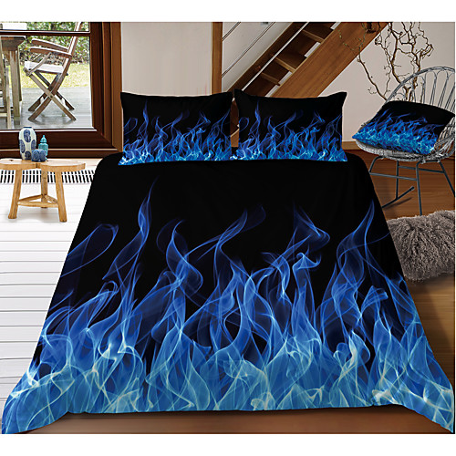 3D Printing Home Bedding Duvet Cover Sets Soft Microfiber For Kids Teens Adults Bedroom Abstract Blue Fire 1 Duvet Cover 1/2 Pillowcase Shams
3D Printing Home Bedding Duvet Cover Sets Soft Microfiber For Kids Teens Adults Bedroom Abstract Blue Fire 1 Duvet Cover 1/2 Pillowcase Shams