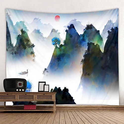 Mountain Landscape Wall Tapestry Wall Hanging Art Deco Blanket Curtain Hanging at Home Bedroom Living Room Decoration Landscape Ink Painting
Mountain Landscape Wall Tapestry Wall Hanging Art Deco Blanket Curtain Hanging at Home Bedroom Living Room Decoration Landscape Ink Painting