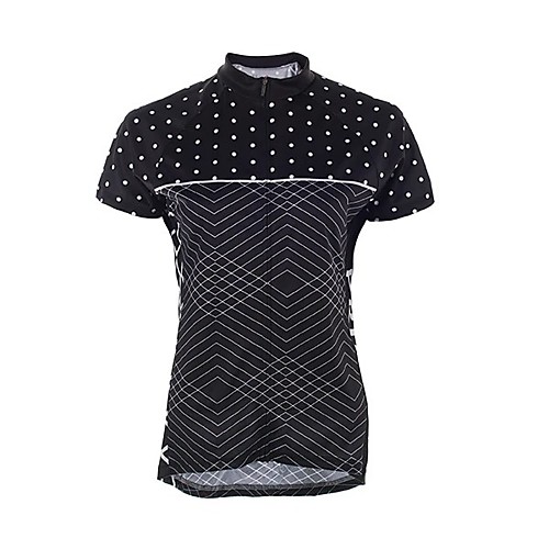 21Grams Women's Short Sleeve Cycling Jersey Summer Spandex Polyester Black Polka Dot Plaid Checkered Bike Jersey Top Mountain Bike MTB Road Bike Cycling Quick Dry Moisture Wicking Breathable Sports
21Grams Women's Short Sleeve Cycling Jersey Summer Spandex Polyester Black Polka Dot Plaid Checkered Bike Jersey Top Mountain Bike MTB Road Bike Cycling Quick Dry Moisture Wicking Breathable Sports