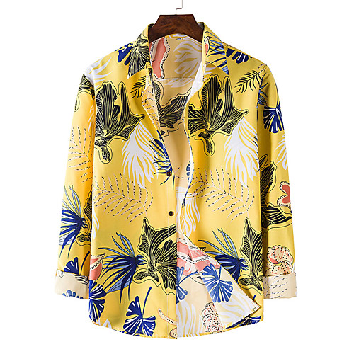 Men's Shirt Other Prints Graphic Leaves Long Sleeve Casual Tops Casual White Black Yellow
Men's Shirt Other Prints Graphic Leaves Long Sleeve Casual Tops Casual White Black Yellow