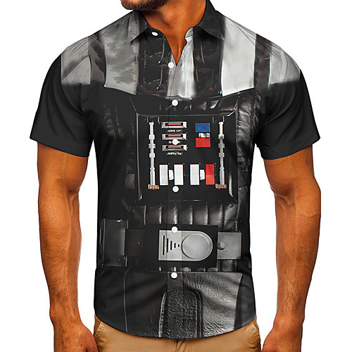 Men's Shirt 3D Print Graphic Prints Belt Button-Down Short Sleeve Street Tops Casual Fashion Classic Breathable Black
Men's Shirt 3D Print Graphic Prints Belt Button-Down Short Sleeve Street Tops Casual Fashion Classic Breathable Black