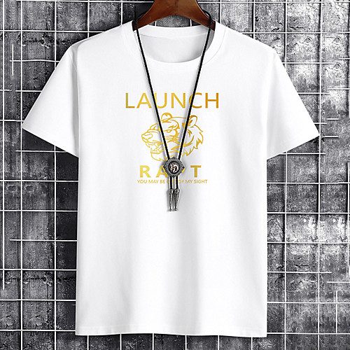 Men's Unisex Tee T shirt Hot Stamping Graphic Prints Tiger Letter Plus Size Print Short Sleeve Casual Tops Cotton Basic Fashion Designer Big and Tall White Khaki Dark Gray
Men's Unisex Tee T shirt Hot Stamping Graphic Prints Tiger Letter Plus Size Print Short Sleeve Casual Tops Cotton Basic Fashion Designer Big and Tall White Khaki Dark Gray