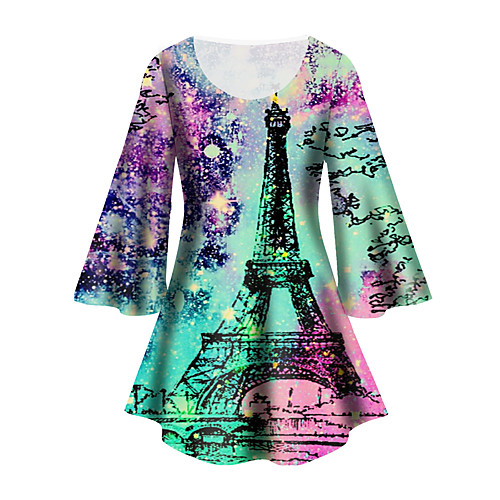 Women's Plus Size Tops Tunic Graphic Scenery Print 3/4 Length Sleeve Crewneck Basic Green Big Size XL XXL 3XL 4XL 5XL / Holiday
Women's Plus Size Tops Tunic Graphic Scenery Print 3/4 Length Sleeve Crewneck Basic Green Big Size XL XXL 3XL 4XL 5XL / Holiday