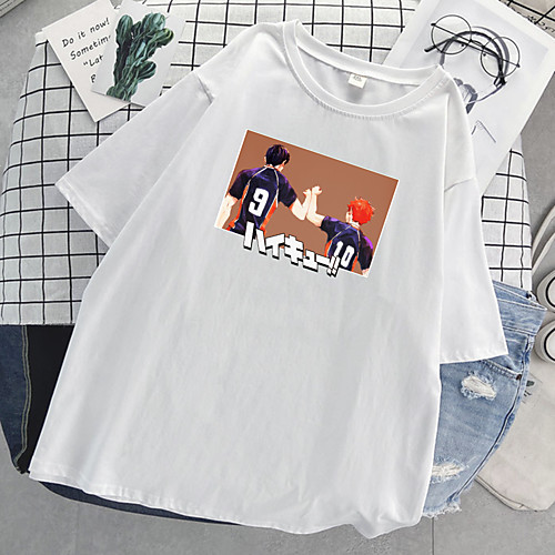 Inspired by Haikyuu Cosplay Cosplay Costume T-shirt Polyester / Cotton Blend Print T-shirt For Women's / Men's
Inspired by Haikyuu Cosplay Cosplay Costume T-shirt Polyester / Cotton Blend Print T-shirt For Women's / Men's
