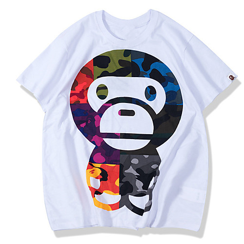Men's Unisex Tee T shirt Hot Stamping Graphic Prints Monkey Plus Size Print Short Sleeve Casual Tops Cotton Basic Cartoon Designer Big and Tall White Light gray
Men's Unisex Tee T shirt Hot Stamping Graphic Prints Monkey Plus Size Print Short Sleeve Casual Tops Cotton Basic Cartoon Designer Big and Tall White Light gray