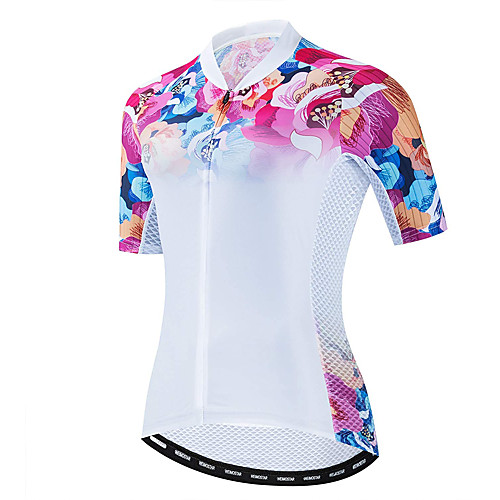 21Grams Women's Short Sleeve Cycling Jersey Summer Spandex Polyester White Floral Botanical Bike Jersey Top Mountain Bike MTB Road Bike Cycling Quick Dry Moisture Wicking Breathable Sports Clothing
21Grams Women's Short Sleeve Cycling Jersey Summer Spandex Polyester White Floral Botanical Bike Jersey Top Mountain Bike MTB Road Bike Cycling Quick Dry Moisture Wicking Breathable Sports Clothing