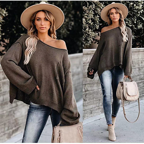 2020 autumn and winter european and american foreign trade cross-border amazon new round neck pocket loose casual women's sweater knitted women
2020 autumn and winter european and american foreign trade cross-border amazon new round neck pocket loose casual women's sweater knitted women