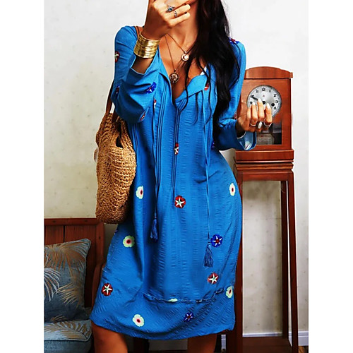 Women's Shirt Dress Knee Length Dress Navy Blue Long Sleeve Solid Color Spring Summer Casual / Daily 2021 S M L XL XXL XXXL / Cotton / Cotton
Women's Shirt Dress Knee Length Dress Navy Blue Long Sleeve Solid Color Spring Summer Casual / Daily 2021 S M L XL XXL XXXL / Cotton / Cotton