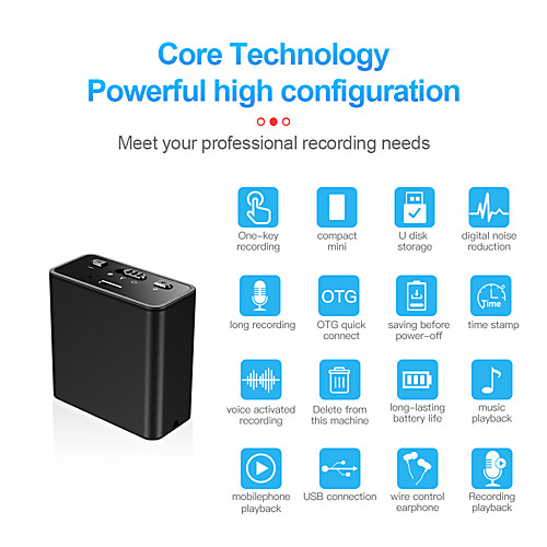 Q65 Voice Recorder Rectangle Dictaphone Audio Sound Recorder with Playback Micro Voice Activated Recorder Mini Recording Device
Q65 Voice Recorder Rectangle Dictaphone Audio Sound Recorder with Playback Micro Voice Activated Recorder Mini Recording Device