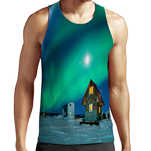 Men's Unisex Tank Top Undershirt 3D Print Scenery Graphic Prints Plus Size Print Sleeveless Casual Tops Basic Fashion Designer Breathable Green
Men's Unisex Tank Top Undershirt 3D Print Scenery Graphic Prints Plus Size Print Sleeveless Casual Tops Basic Fashion Designer Breathable Green