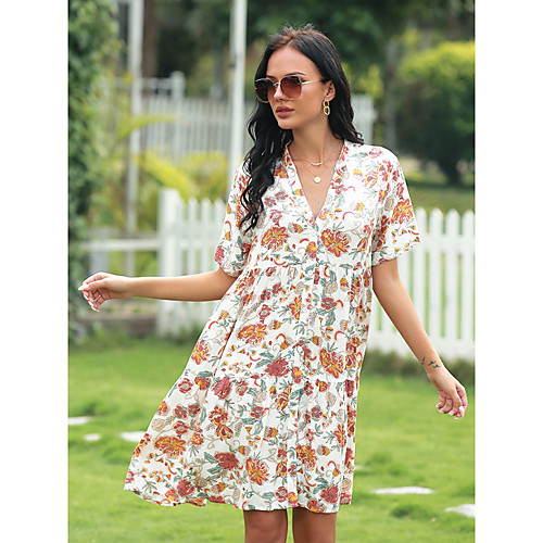Women's Swing Dress Knee Length Dress White Sleeveless Print Spring Summer Casual / Daily 2021 M L XL 2XL 3XL
Women's Swing Dress Knee Length Dress White Sleeveless Print Spring Summer Casual / Daily 2021 M L XL 2XL 3XL