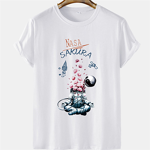 Men's Unisex Tee T shirt Hot Stamping Graphic Prints Astronaut Letter Plus Size Short Sleeve Casual Tops 100% Cotton Basic Designer Big and Tall White Black Gray
Men's Unisex Tee T shirt Hot Stamping Graphic Prints Astronaut Letter Plus Size Short Sleeve Casual Tops 100% Cotton Basic Designer Big and Tall White Black Gray