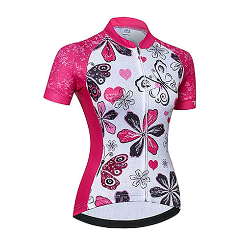 21Grams Women's Short Sleeve Cycling Jersey Summer Spandex Polyester Pink Butterfly Floral Botanical Bike Jersey Top Mountain Bike MTB Road Bike Cycling Quick Dry Moisture Wicking Breathable Sports
21Grams Women's Short Sleeve Cycling Jersey Summer Spandex Polyester Pink Butterfly Floral Botanical Bike Jersey Top Mountain Bike MTB Road Bike Cycling Quick Dry Moisture Wicking Breathable Sports