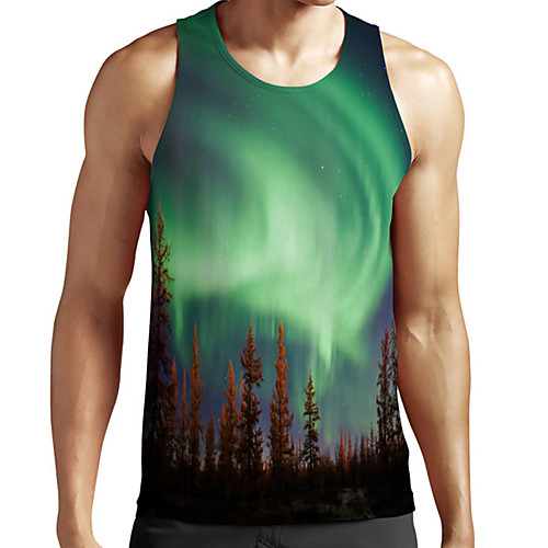 Men's Unisex Tank Top Undershirt 3D Print Scenery Graphic Prints Plus Size Print Sleeveless Casual Tops Basic Fashion Designer Breathable Green
Men's Unisex Tank Top Undershirt 3D Print Scenery Graphic Prints Plus Size Print Sleeveless Casual Tops Basic Fashion Designer Breathable Green