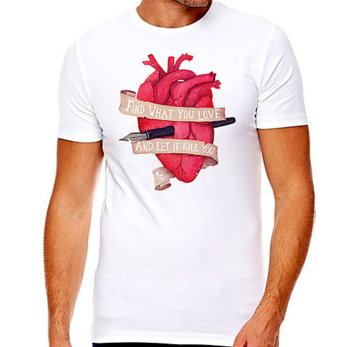 Men's Unisex Tee T shirt Hot Stamping Graphic Graphic Prints Letter Plus Size Print Short Sleeve Casual Tops Cotton Basic Designer Big and Tall White
Men's Unisex Tee T shirt Hot Stamping Graphic Graphic Prints Letter Plus Size Print Short Sleeve Casual Tops Cotton Basic Designer Big and Tall White