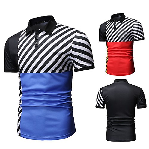 Men's Golf Shirt Other Prints Color Block Short Sleeve Casual Tops Casual Blue Red / Summer
Men's Golf Shirt Other Prints Color Block Short Sleeve Casual Tops Casual Blue Red / Summer