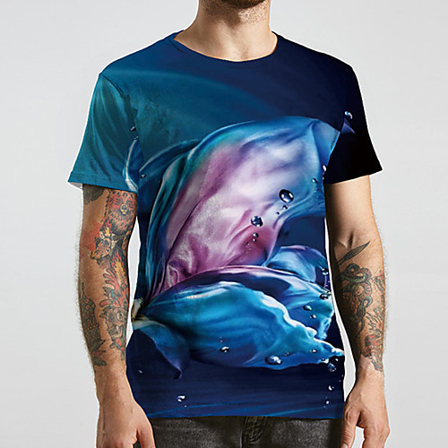 Men's Unisex Tee T shirt 3D Print Graphic Prints Underwater World Plus Size Print Short Sleeve Casual Tops Basic Designer Big and Tall Blue
Men's Unisex Tee T shirt 3D Print Graphic Prints Underwater World Plus Size Print Short Sleeve Casual Tops Basic Designer Big and Tall Blue