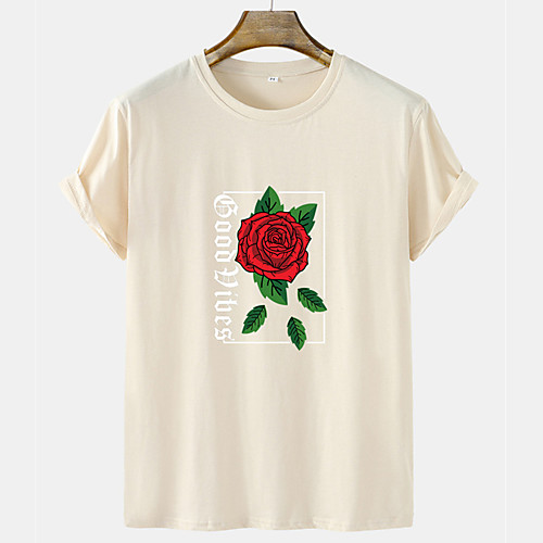 Men's Unisex Tee T shirt Hot Stamping Floral Graphic Prints Letter Short Sleeve Casual Tops 100% Cotton Basic Fashion Designer Comfortable Blue Yellow Blushing Pink
Men's Unisex Tee T shirt Hot Stamping Floral Graphic Prints Letter Short Sleeve Casual Tops 100% Cotton Basic Fashion Designer Comfortable Blue Yellow Blushing Pink