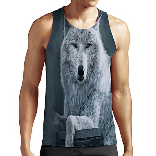 Men's Unisex Tank Top Undershirt 3D Print Graphic Prints Wolf Plus Size Print Sleeveless Casual Tops Basic Designer Big and Tall Gray
Men's Unisex Tank Top Undershirt 3D Print Graphic Prints Wolf Plus Size Print Sleeveless Casual Tops Basic Designer Big and Tall Gray