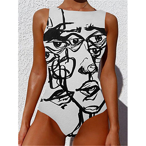 Women's One Piece Monokini Swimsuit Tummy Control Slim Abstract Black Swimwear Strap Bathing Suits New Casual Sexy / Padded Bras / Beach
Women's One Piece Monokini Swimsuit Tummy Control Slim Abstract Black Swimwear Strap Bathing Suits New Casual Sexy / Padded Bras / Beach