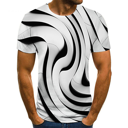 Men's Unisex Tee T shirt Shirt 3D Print 3D Graphic Prints Plus Size Print Short Sleeve Casual Tops Basic Fashion Designer Big and Tall Round Neck Black / White
Men's Unisex Tee T shirt Shirt 3D Print 3D Graphic Prints Plus Size Print Short Sleeve Casual Tops Basic Fashion Designer Big and Tall Round Neck Black / White