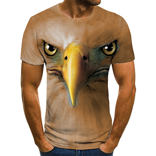 Men's Unisex Tee T shirt 3D Print Graphic Prints Eagle Plus Size Print Short Sleeve Casual Tops Basic Fashion Designer Big and Tall Brown
Men's Unisex Tee T shirt 3D Print Graphic Prints Eagle Plus Size Print Short Sleeve Casual Tops Basic Fashion Designer Big and Tall Brown