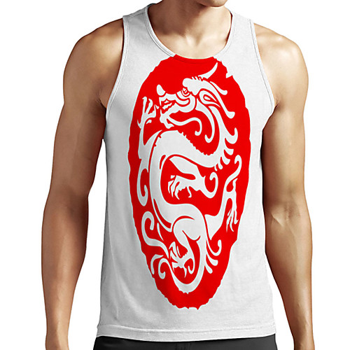 Men's Unisex Tank Top Undershirt 3D Print Dragon Graphic Prints Plus Size Print Sleeveless Casual Tops Basic Designer Big and Tall White
Men's Unisex Tank Top Undershirt 3D Print Dragon Graphic Prints Plus Size Print Sleeveless Casual Tops Basic Designer Big and Tall White
