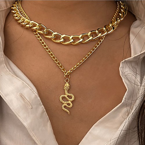 Snake Pendant Necklace Retro Snake Statement Punk European Trendy Alloy Silver 30-60 cm Necklace Jewelry For
Snake Pendant Necklace Retro Snake Statement Punk European Trendy Alloy Silver 30-60 cm Necklace Jewelry For