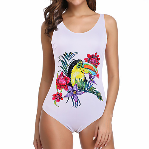Women's One Piece Monokini Swimsuit Tummy Control Push Up Floral White Swimwear Bodysuit Plunge Bathing Suits New Elegant Casual / Holiday / Padded Bras / Beach
Women's One Piece Monokini Swimsuit Tummy Control Push Up Floral White Swimwear Bodysuit Plunge Bathing Suits New Elegant Casual / Holiday / Padded Bras / Beach