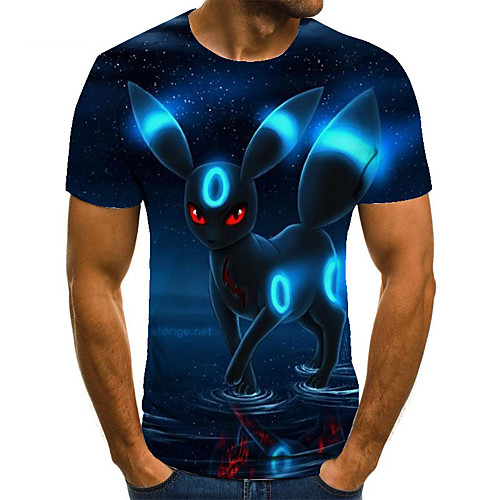 Men's Unisex Tee T shirt 3D Print Graphic Prints Animal Plus Size Print Short Sleeve Casual Tops Basic Fashion Designer Big and Tall Blue
Men's Unisex Tee T shirt 3D Print Graphic Prints Animal Plus Size Print Short Sleeve Casual Tops Basic Fashion Designer Big and Tall Blue