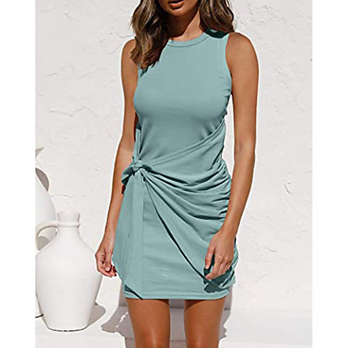 Women's Sheath Dress Short Mini Dress Blushing Pink Wine Army Green Khaki Green White Black Red Navy Blue Beige Sleeveless Solid Color Spring Summer Round Neck Elegant 2021 S M L XL XXL
Women's Sheath Dress Short Mini Dress Blushing Pink Wine Army Green Khaki Green White Black Red Navy Blue Beige Sleeveless Solid Color Spring Summer Round Neck Elegant 2021 S M L XL XXL