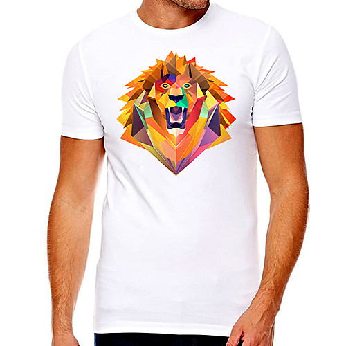 Men's Unisex Tee T shirt Hot Stamping Graphic Prints Lion Plus Size Print Short Sleeve Casual Tops Cotton Basic Designer Big and Tall White
Men's Unisex Tee T shirt Hot Stamping Graphic Prints Lion Plus Size Print Short Sleeve Casual Tops Cotton Basic Designer Big and Tall White