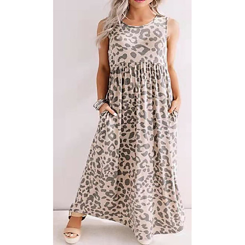 Women's A Line Dress Maxi long Dress Leopard Sleeveless Pattern Summer Casual 2021 S M L XL
Women's A Line Dress Maxi long Dress Leopard Sleeveless Pattern Summer Casual 2021 S M L XL