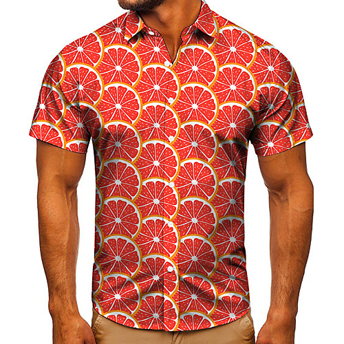 Men's Shirt 3D Print Graphic Prints Fruit Button-Down Short Sleeve Street Tops Casual Fashion Classic Breathable Red
Men's Shirt 3D Print Graphic Prints Fruit Button-Down Short Sleeve Street Tops Casual Fashion Classic Breathable Red