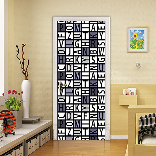 2pcs Self-adhesive Creative Gray And Black Letter Door Stickers For Living Room Diy Decoration Home Waterproof Wall Stickers
2pcs Self-adhesive Creative Gray And Black Letter Door Stickers For Living Room Diy Decoration Home Waterproof Wall Stickers