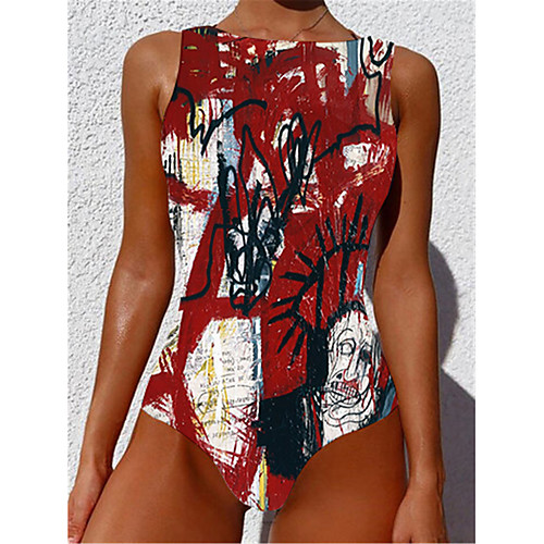 Women's One Piece Monokini Swimsuit Tummy Control Slim Abstract Red Swimwear Strap Bathing Suits New Casual Sexy / Padded Bras / Beach
Women's One Piece Monokini Swimsuit Tummy Control Slim Abstract Red Swimwear Strap Bathing Suits New Casual Sexy / Padded Bras / Beach