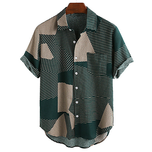 Men's Shirt Color Block Button-Down Short Sleeve Casual Tops Lightweight Casual Fashion Breathable Green Black Red
Men's Shirt Color Block Button-Down Short Sleeve Casual Tops Lightweight Casual Fashion Breathable Green Black Red