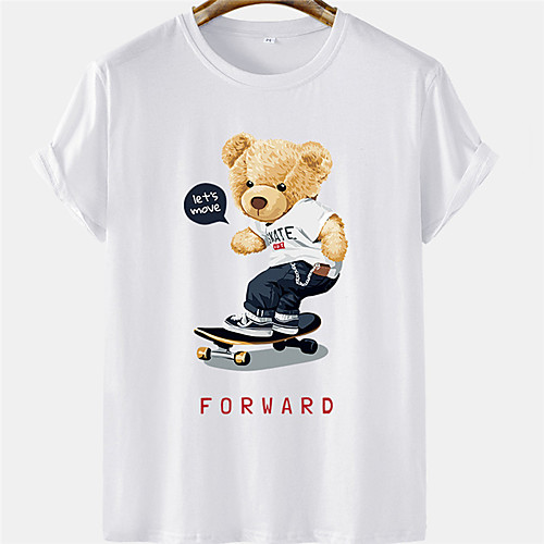 Men's Unisex Tee T shirt Hot Stamping Graphic Prints Bear Letter Plus Size Short Sleeve Casual Tops 100% Cotton Basic Designer Big and Tall White Black Khaki
Men's Unisex Tee T shirt Hot Stamping Graphic Prints Bear Letter Plus Size Short Sleeve Casual Tops 100% Cotton Basic Designer Big and Tall White Black Khaki