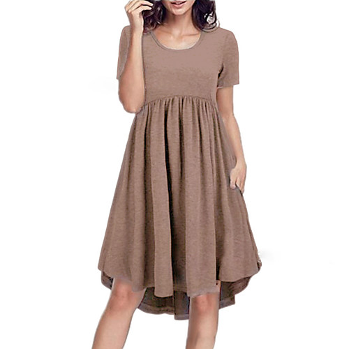 Women's T Shirt Dress Tee Dress Knee Length Dress Short Sleeve Solid Color Summer Casual Loose 2021 S M L XL XXL XXXL 4XL 5XL 6XL 7XL
Women's T Shirt Dress Tee Dress Knee Length Dress Short Sleeve Solid Color Summer Casual Loose 2021 S M L XL XXL XXXL 4XL 5XL 6XL 7XL